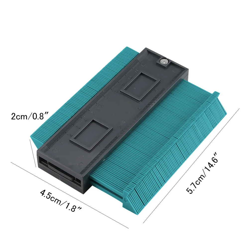  General Gauges 5 inch Contour Profile Gauge Tiling Laminate Tiles Edge Shaping Wood Measure Ruler A