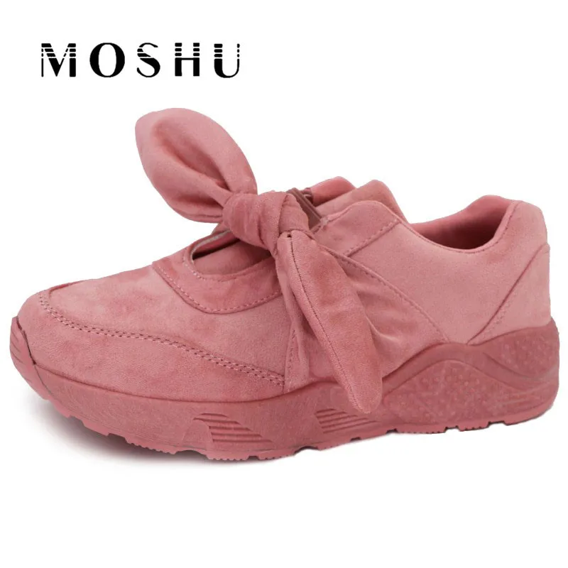 

Women Sneakers Wedges Faux Suede Casual Shoes Butterfly Knot Canvas Shoes Basket Femme Trainers Air Mesh Zapatos Mujer