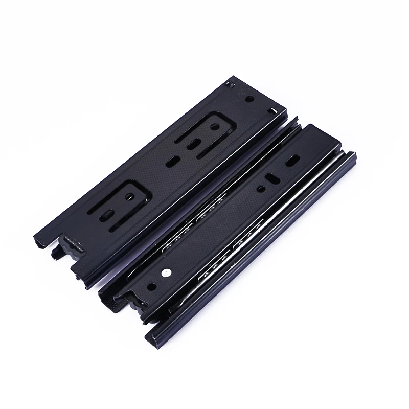 

1 Pair 6 Inch Steel Damping Buffer Three Section Drawer Slide Solid Stell Ball Runner Slides HVR88