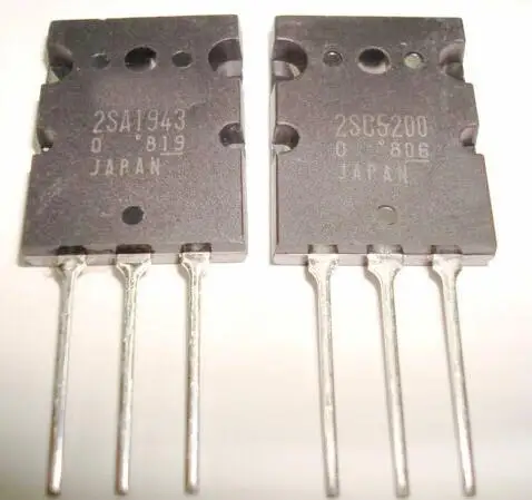 

100% Original New C5200 + A1943 2SC5200 + 2SA1943 Power Amplifier Power Transistor TO-3P IC x 10 Pair FREE SHIPPING Connector