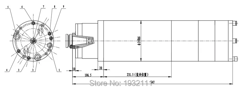 7HP 5KW 9000-15000 об/мин BT30 постоянного Мощность станок cnc с автоматической заменой инструмента изменения шпиндель устройства автоматической смены инструментов SDS140-30-9-15Z-5 380 V машинный центр ЧПУ