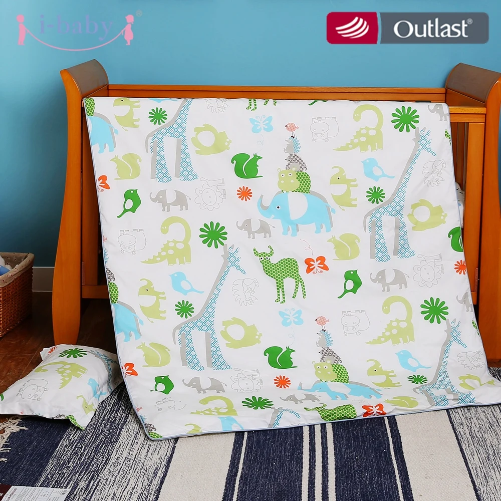 Комплект постельного белья i baby из 5 предметов для детской кроватки милые сафари с