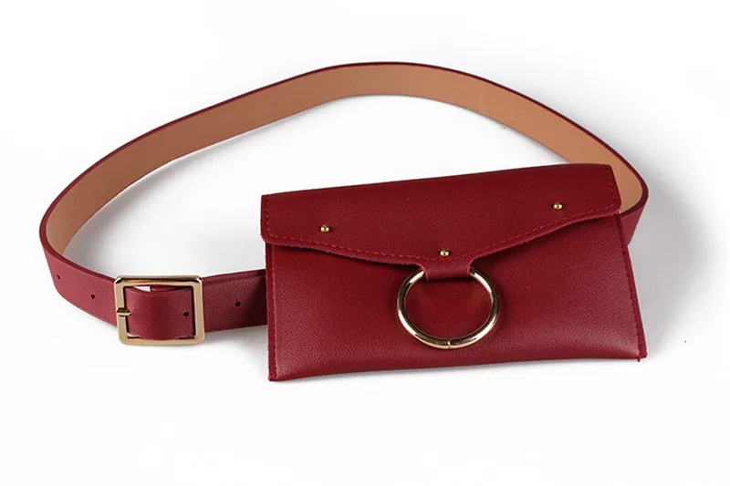 Mihaivina новая поясная сумка для женщин Модная Золотая круглая кольцевая поясная сумка для женщин денежный ремень высокое качество кожаные сумки
