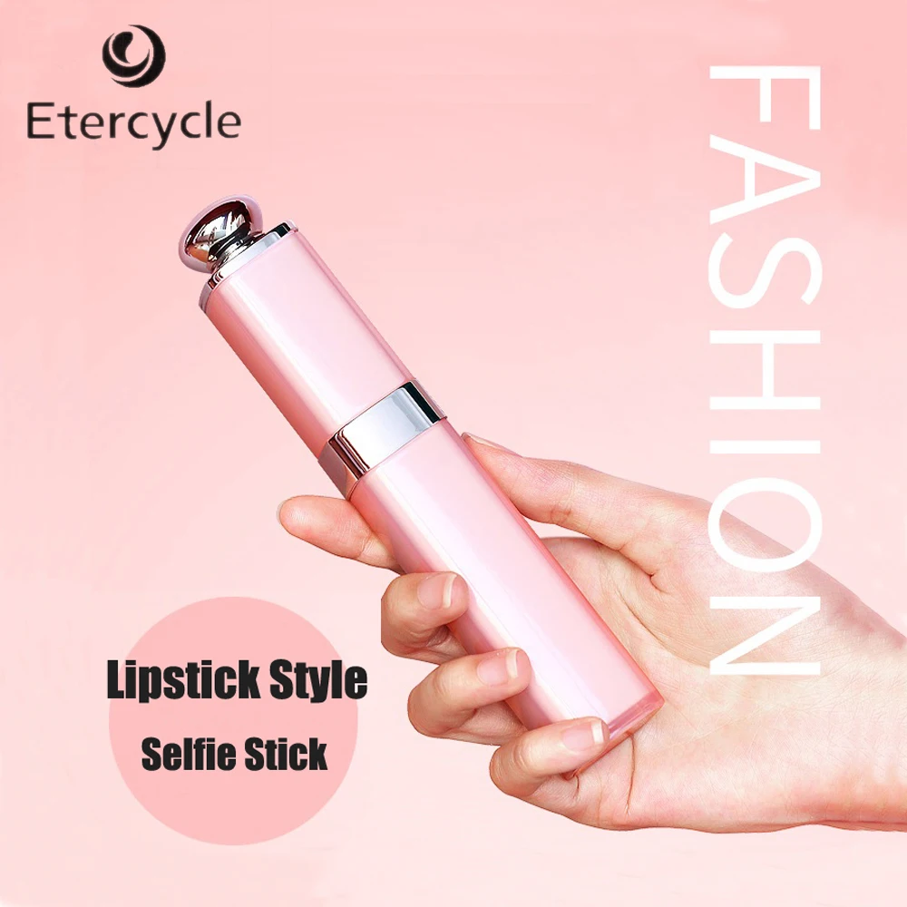 

Universal Luxury Lipstick Style Wired Extendable Monopod Selfie Stick for 3.5mm iOS Android Smart Phones
