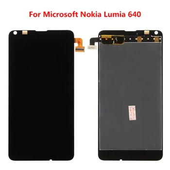

Mobile Phone LCDs 5" Screen For Microsoft NOKIA Lumia 640 LCD Display Touch Screen Digitizer Assembly with Frame Replacement