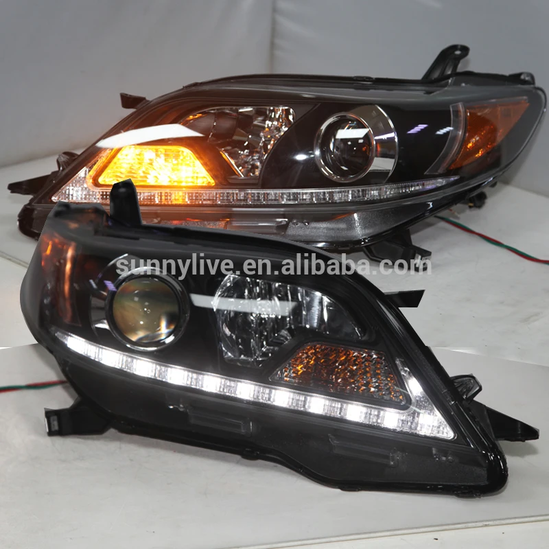 

2015-2017 Year for TOYOTA Sienna LED Head Lights Black Housing SN
