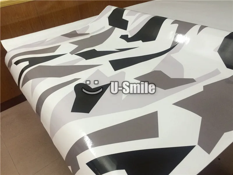 Best Offers Arctic Dazzle Camo Vinyl Wrap Arctic Sneeuw Dazzle Camouflage Vinyl Film Car Styling Voor SUV TRUCK Jeep Wraps 30 m /Roll
