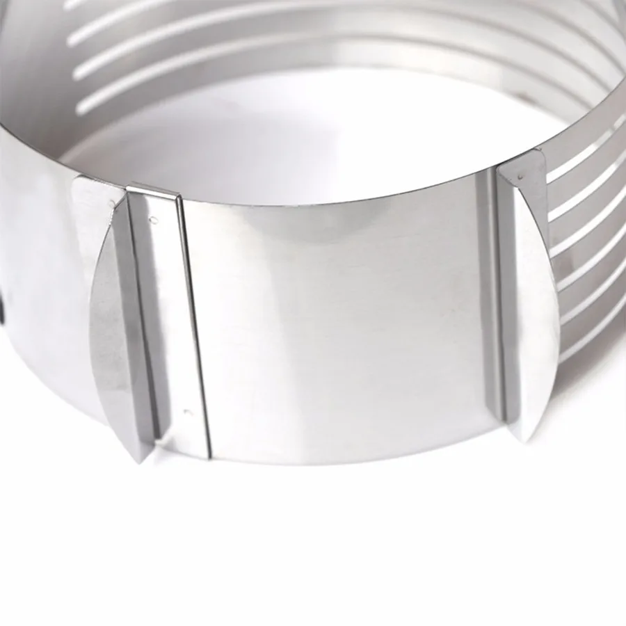 Buy Adjustable 16 20cm Stainless Steel Cake Layered Slicer Retractable Circular