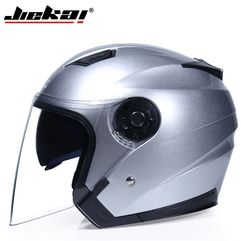 Шлем moto rcycle с открытым лицом для мотоцикла cicleta cascos para moto racing moto rcycle винтажные шлемы с двойным объективом JK-516 - Цвет: 4
