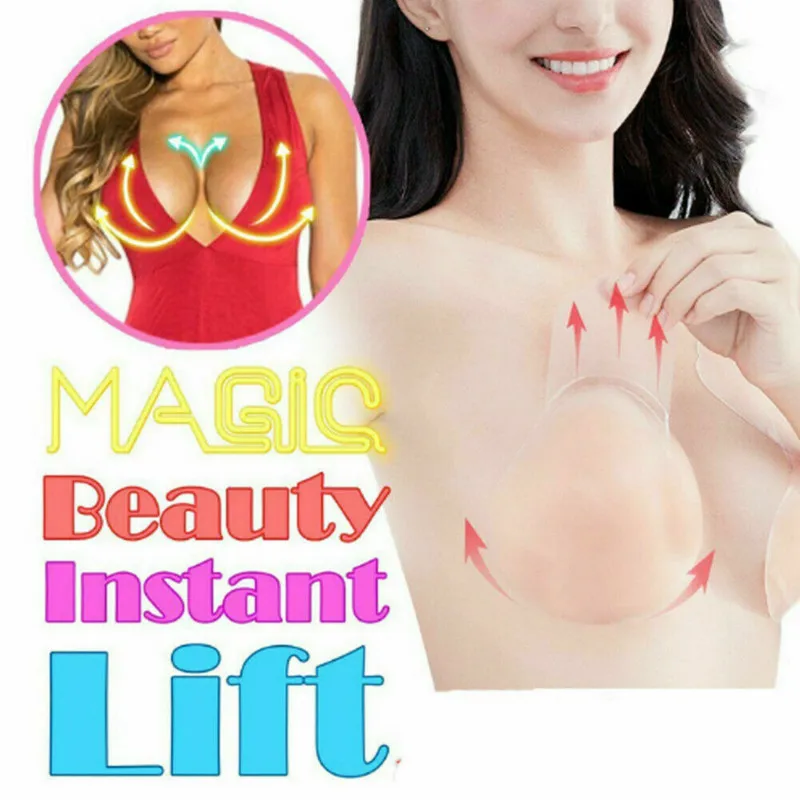 

1 Pair 10CM Reusable Self Adhesive Silicone Lift Up Breast Nipple Cover Petals Invisible Bra for Party Dress Women Accessoires