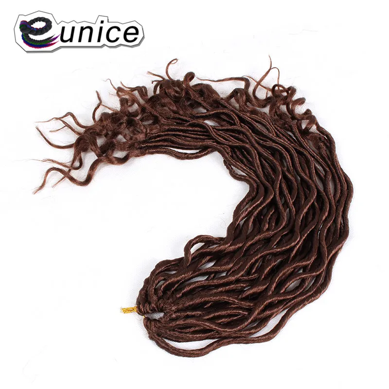 Евники Faux locs Curly заканчивается, на крючках, косички, волосы 2" 22/витая пара пакет длинных и средних Размеры крючком синтетические косички, волосы - Цвет: #30