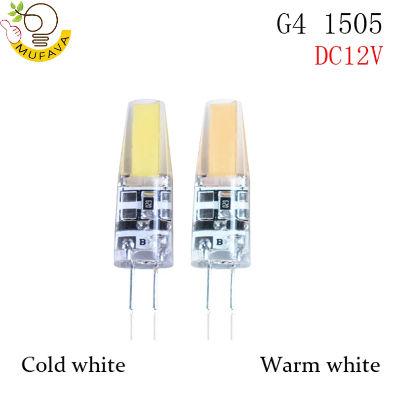 Светодиодная лампа G4 G9 с затемнением 12 В 220 3 Вт 6 COB SMD светодиодное освещение