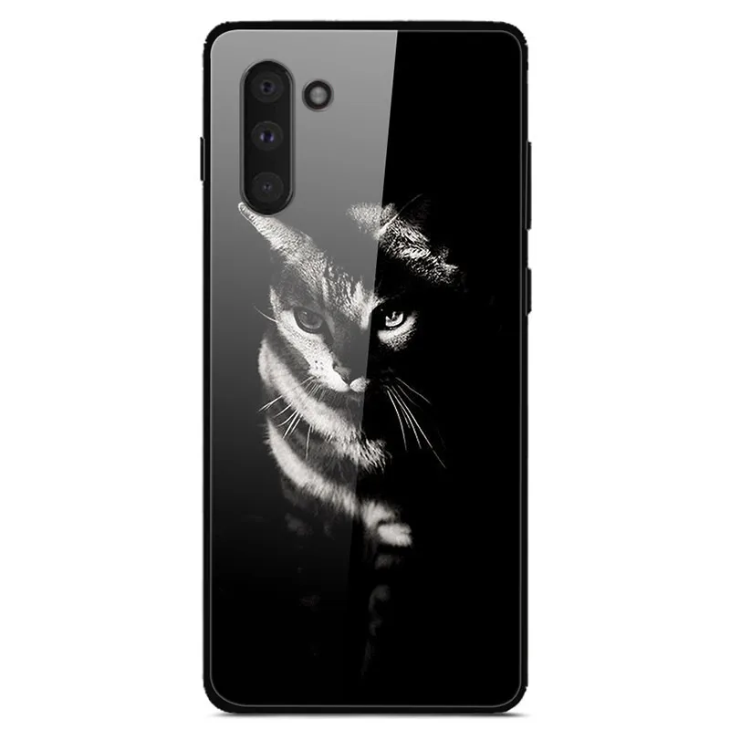 For Samsung Galaxy Note 10 Case Glass Hard Back Cover For Samsung Note 10 Pro Tempered Soft Bumper Cover For Samsung Note10 Pro