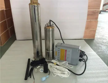 

free motor controller solar pump fountain for Garden watering 4SPC5.5/58-D48/750