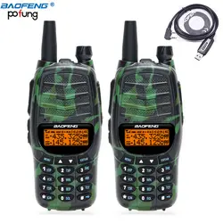 2 шт. Baofeng UV-X9 Мощность ful Walkie Talkie Высокая Мощность Портативный радио двухдиапазонный VHF/UHF Модернизированный из UV-82 + Программирование USB + CD