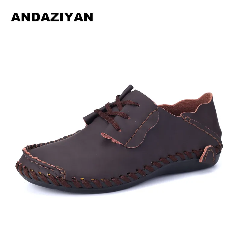 

Casual shoes men's fat feet wide fat shoes handmade flat peas shoes men
