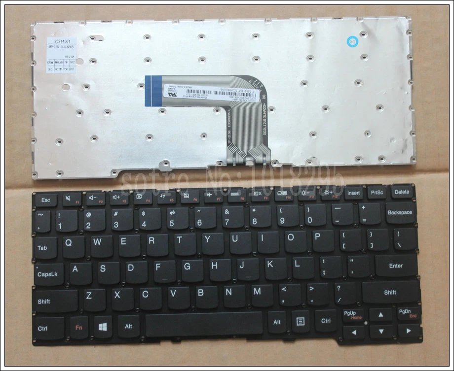 

New Laptop keyboard for Lenovo Yoga 2 11 US keyboard No frame MP-12U13US-6865 25214381