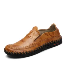 Новинка года; модная мужская обувь из натуральной кожи; мягкая обувь высокого качества; повседневные лоферы; дышащая легкая обувь; сезон весна-лето; стиль