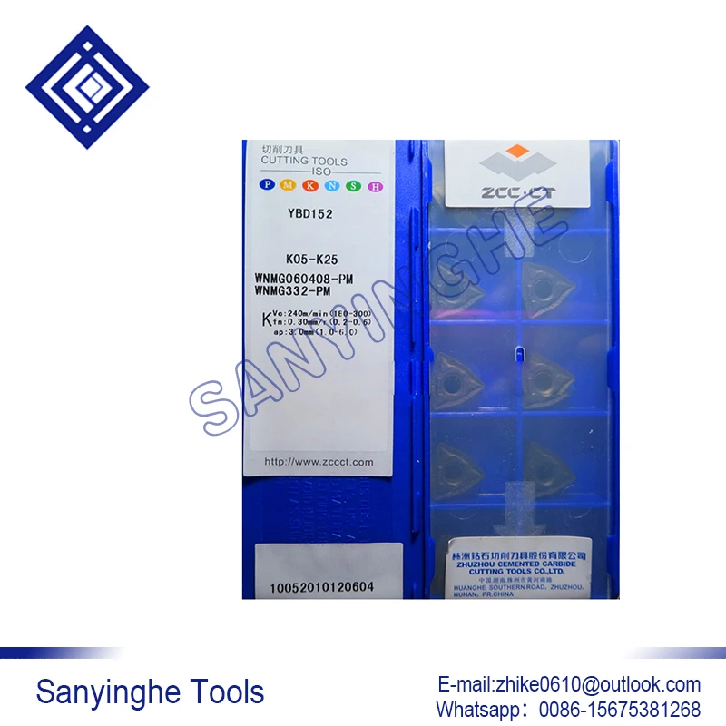 

free shipping high quality 10pcs/lots YBC152 CNMG190612-DM cnc carbide turning inserts