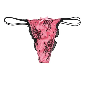 

Free Shipping Intimo Donna Sexy Underwear Lot Cute Bow+ Floral Just l Size