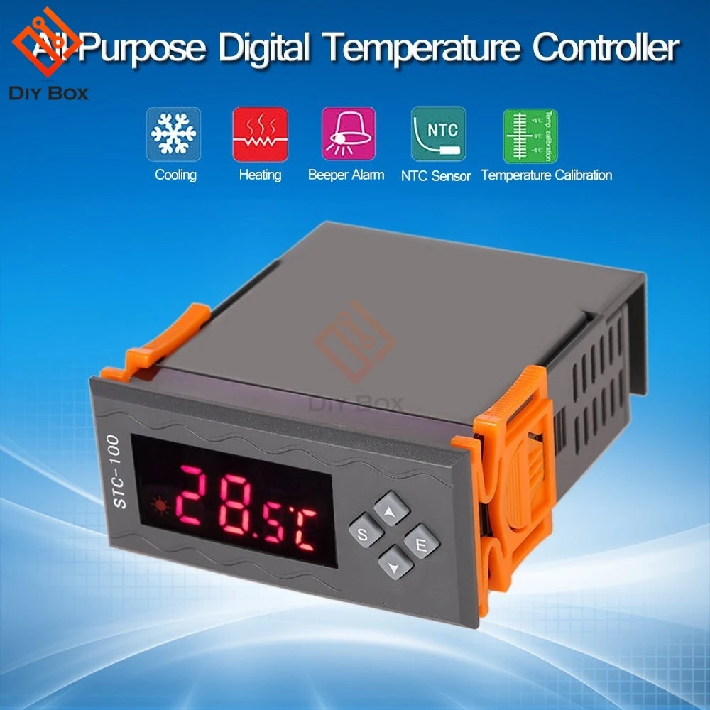 STC 100 LED Digital Thermostat Temperature Control AC/DC 12V 110V 240V