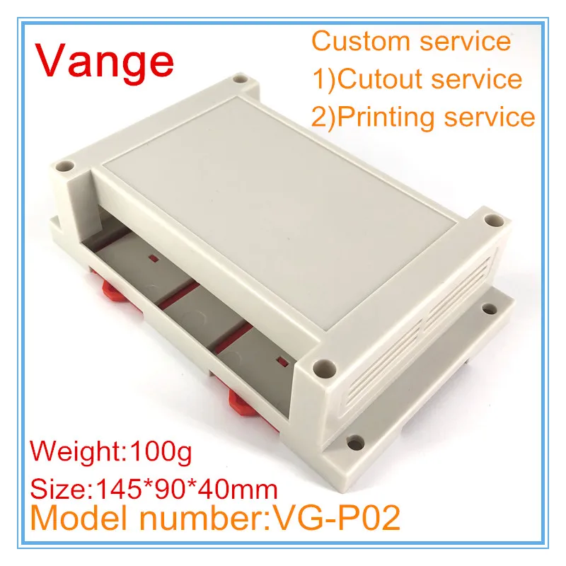 1 шт./партия прессформа Инжекторная коробка din рейка 145*90*40 мм ABS пластиковая рама страховочный кожух diy для промышленного устройства управления
