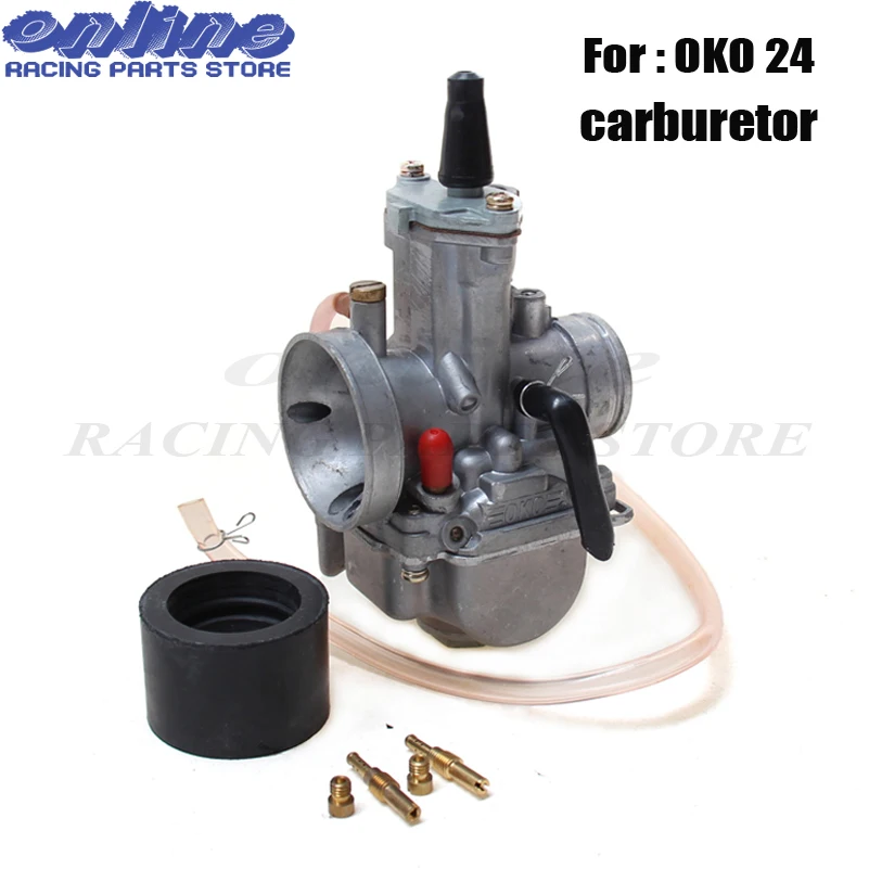 

24mm Universal Carburetor for OKO PWK 24 Motorcycle Carburetor Carburador With Power Jet For Racing Motor
