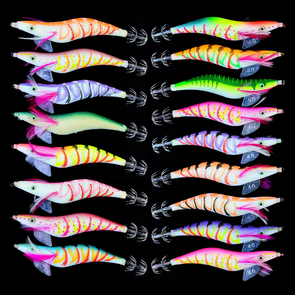 

1pc sunlure 4.5# Squid Jigs Fishing Lure 15.2cm-5.98"/27g-0.95oz Fishing Tackle 17 color Fishing Bait With Retail Box SJ004 JIG