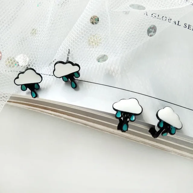 Kawaii Rainy Cloud earrings  5