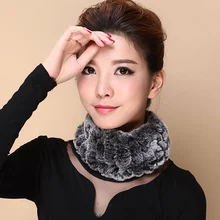 Новое поступление, модные женские вязаные шапки ручной работы из натурального кроличьего меха, зимние шапки из натурального меха, шарф, грелка для шеи