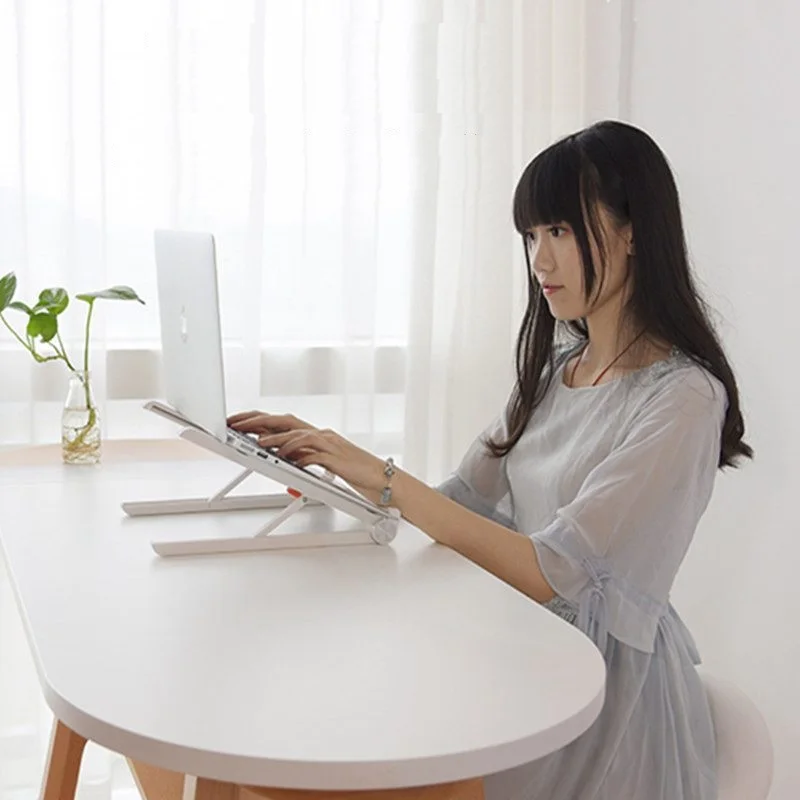 High Quality Stainless Steel Folding Laptop Table Ultralight Aluminum Office Furniture Creative Portable Notebook stand