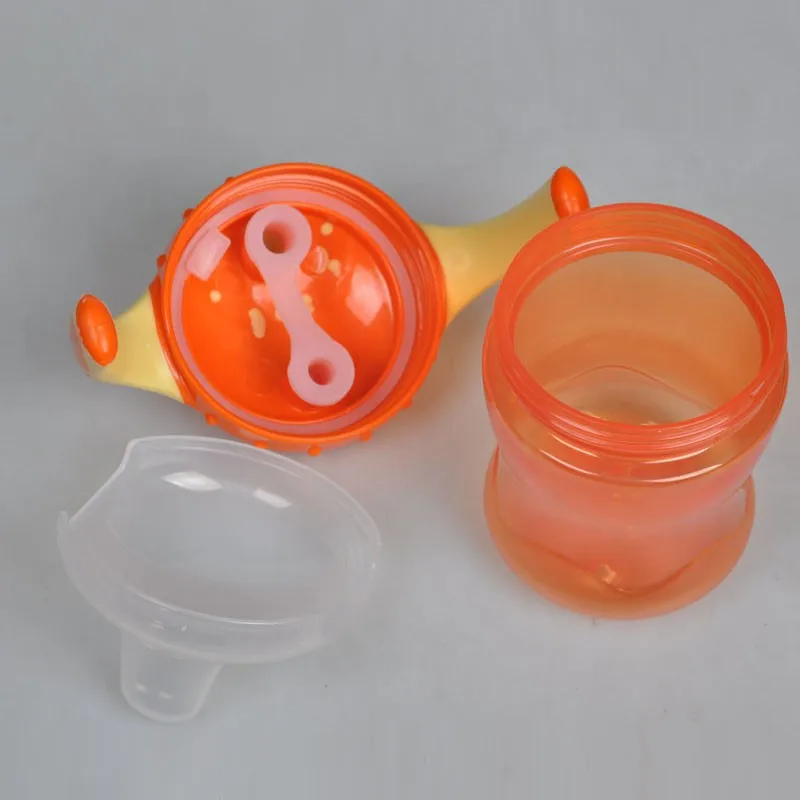 Cute Baby Feeding Bottles Cups Kids Soft Mouth Duckbill Sippy Bottle Infant Training Cups