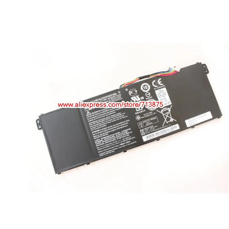 Натуральная AC14B13J AC14B18J Батарея для ACER Aspire ES1-512 Es1 Es 15 MS2394 B116-M ES1-571 ES1-111 ES1-131 11,4 V 3220 мА/ч, 36Wh