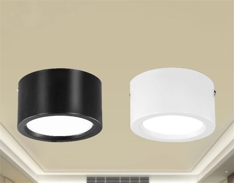 Потолочная лампа для поверхностного монтажа 9 Вт/12 Вт/16 Вт/18 Вт, потолочная лампа, AC85-265V для магазина одежды, барного стола, круглая потолочная лампа для свободного открытия