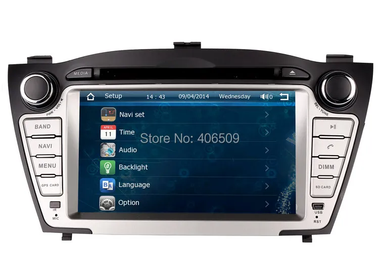 Excellent In Dash GPS Navigation Car DVD Player for Hyundai Tucson IX / IX35 2009 2010 2011 2012 with Radio BT USB SD AUX Map Audio Video 6