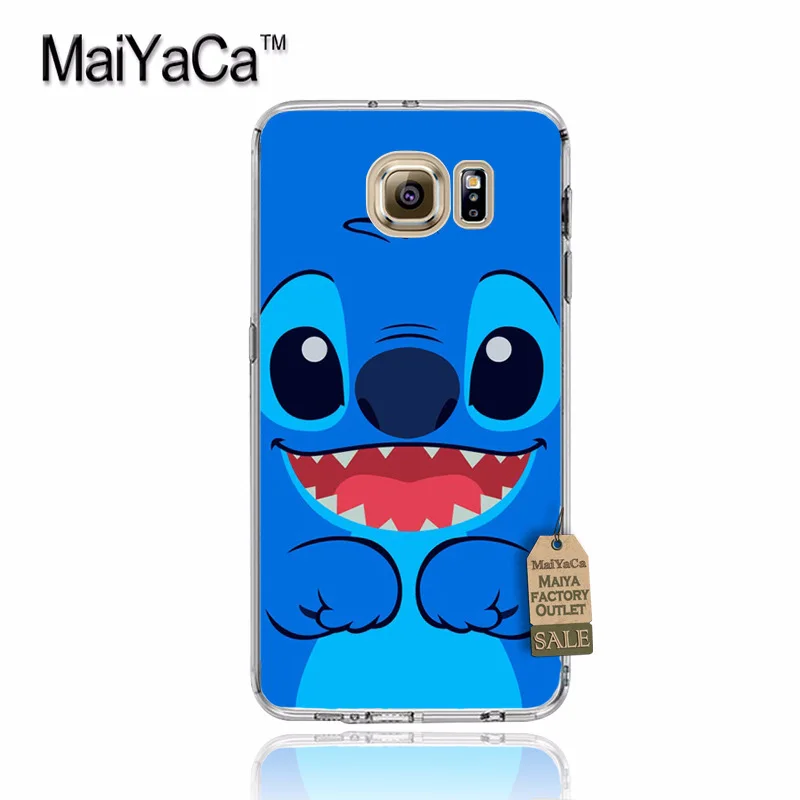 Maiyaca милый мультфильм Стич Coque В виде ракушки Телефон чехол для Samsung S5 S6 S7 Edge S8 плюс S6 Edge Plus S3 s4