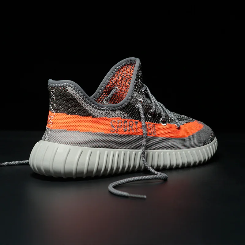 

Sports Shoes Men's New Summer 2018 Mesh Air-permeable Running Shoes 350V2 Coconut Shoes Fashion Leisure Shoes