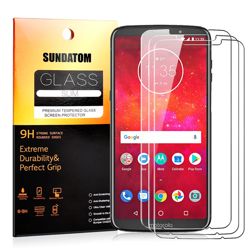 Z3 Play Tempered Glass Screen Protector Protective Film Guard for Moto