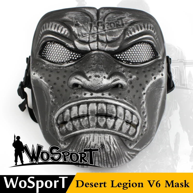 Пейнтбол Маска CS Обучение игре пейнтбольная маска пустыни Легион V6 военные Сталь защитная сетка тактический страйкбол маска