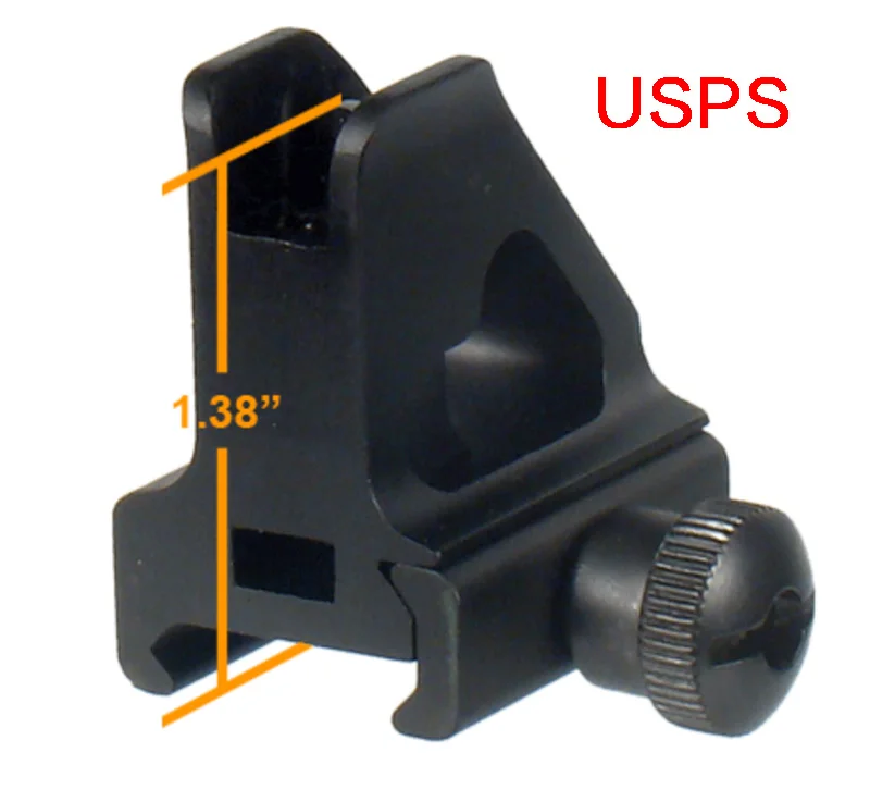 45 Degree Angled Aluminum Front & Rear Sights Offset Rapid Transition Backup Iron Sight Set