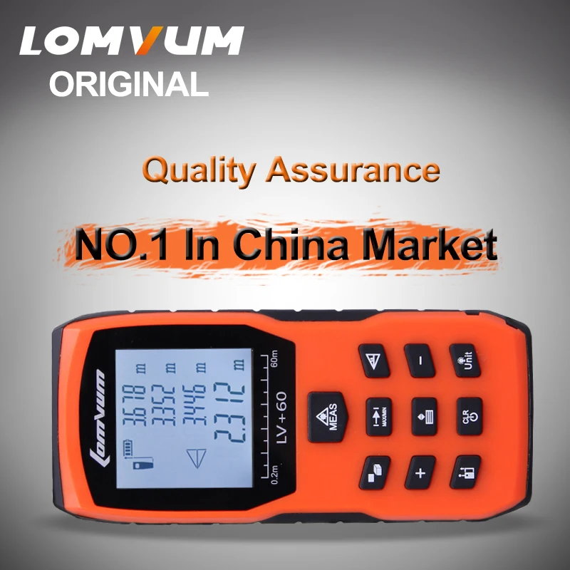 US $20.40 LOMVUM Measurer Range Finder Lazer Metreler Tape Medidor Laser Ruler Rangefinders 40506080100120M Digital Distance Meter