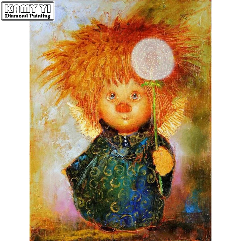 

ZhuiStar DIY Diamond Painting Cross Stitch Cartoon angel Needlework Home Decor Full Rhinestone Mosaic 5D Diamond Embroidery ZX
