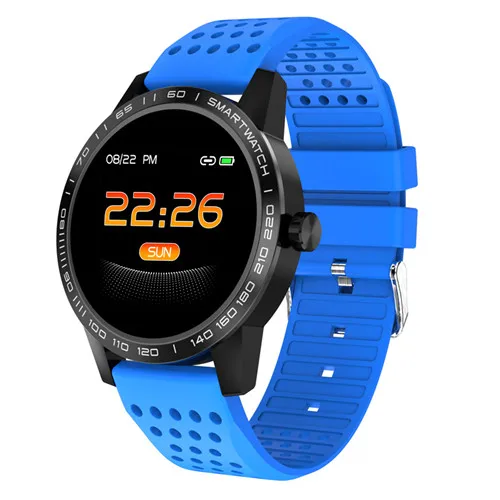 Lerbyee умные часы T2 водонепроницаемые часы для измерения артериального давления фитнес-трекер часы напоминание о звонках монитор сна часы черные для Android IOS - Цвет: Blue