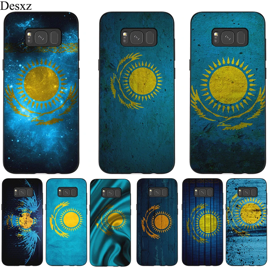 

Silicone Cell Phone Case For Samsung Galaxy A3 A5 A6 A7 A8 A9 A10 A30 A40 A50 A70 J6 Plus Cover Kazakhstan Flag Popular