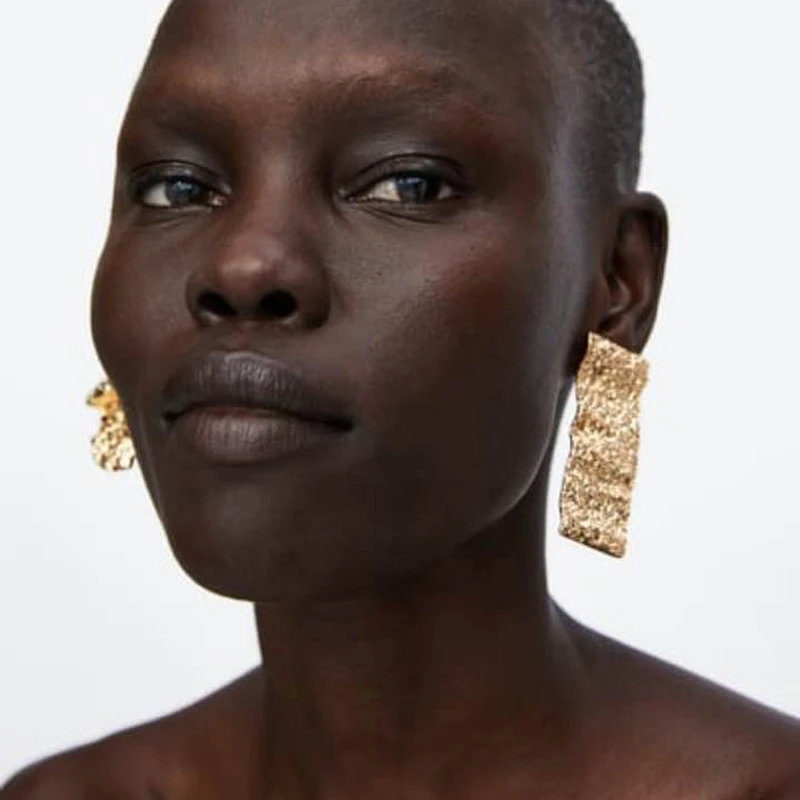 

Ztech Asymmetrical Stud Earrings Alloy Big Earring Large Long Brinco Ear Accessories Oorbellen pendientes mujer moda 2018