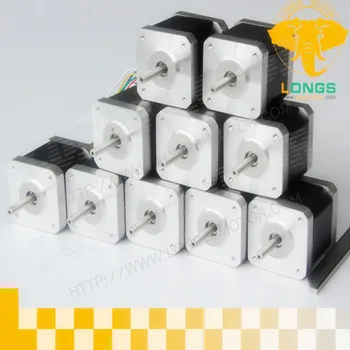 

10pcs Nema17 stepper motor with 60oz.in, 2.4A, 0.9Degree,48mm length,4 leads CNC MILL--longs motor