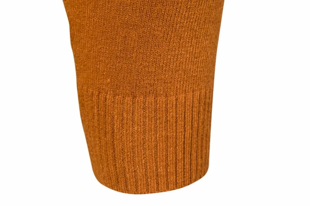 Spring Autumn Fashion Slim Fit Solid Knitted Long-sleeved Pullovers Sweater Men Tops Men's Cotton V-neck Sweater Plus Size M-2XL