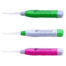 Kid Baby Safe LED Flashlight Earpick Handle Health Ear Cleaner Earwax Remover Curette 8TPH