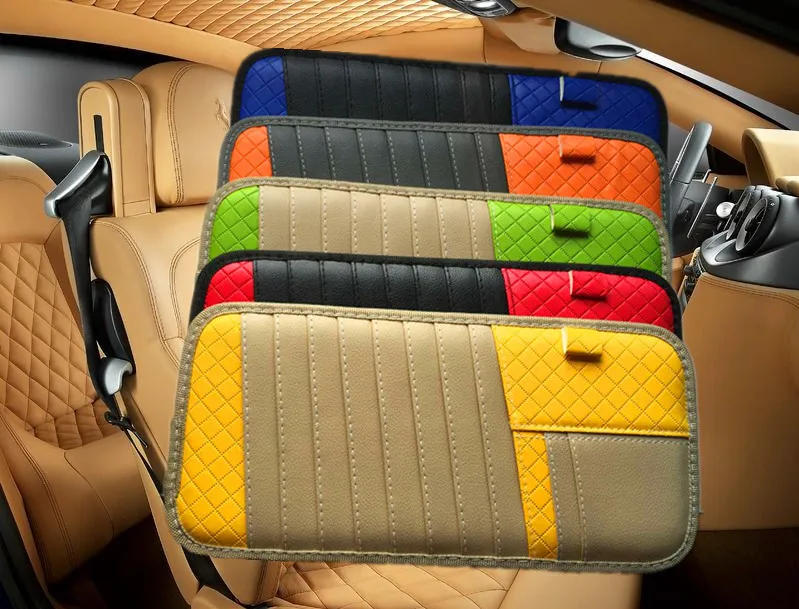 

1 Piece Classic Car Universal Leather Multi-functional CD Board Card Pumping Sun Visor Anti-drop Storage Bag Accept Drop Ship