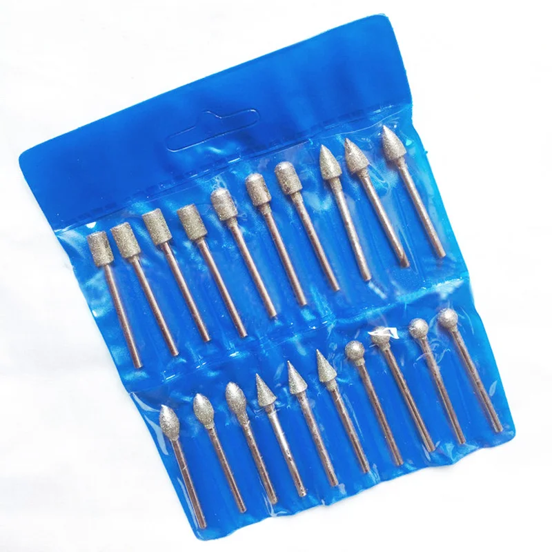 20pcs diamond tools dremel diamond burs abrasive diamond grinding wheel